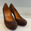 Thumbnail: Gucci brown heeled shoes size 3.5