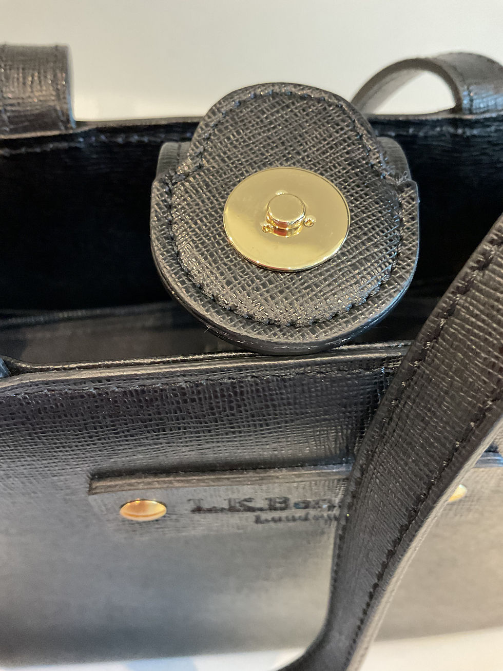 Thumbnail: Lk Bennett black leather small crossbody bag  