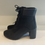 Thumbnail: Timberland black Nubuck heeled ankle boots size 6.5