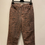 Thumbnail: Hush Brown Animal Print Wide Leg Jeans Size 8s