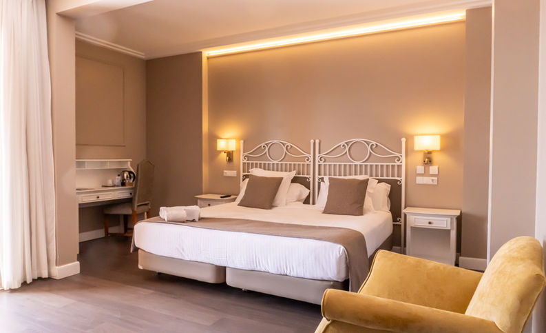 Cama doble de habitación deluxe