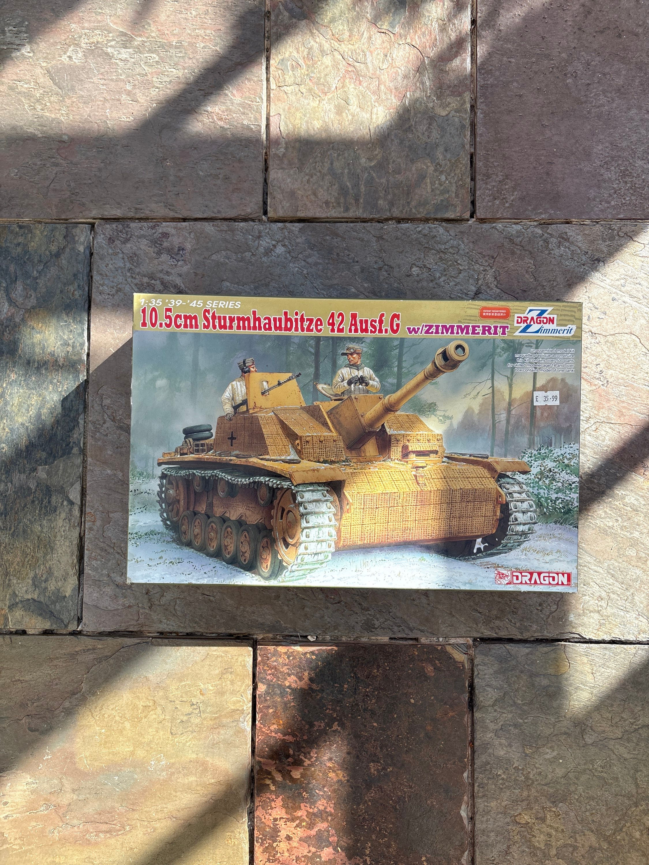 Dragon Models 10.5cm Sturmhaubitze 42 Ausf.G w/Zimmert #6454 (1:35)