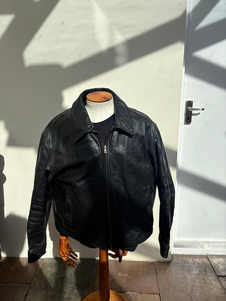 Empório Armani 90s Leather jacket | Spectrumcollectables
