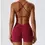 Thumbnail: Rockstar Peach Sienna V-back shorts