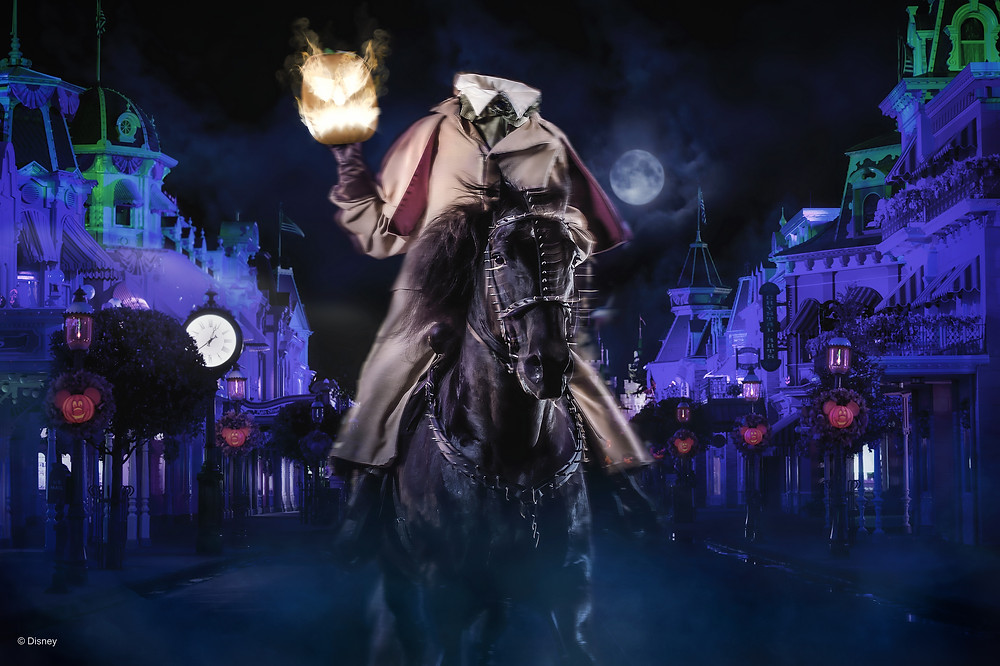 cavaleiro sem cabeça Halloween Magic Kingdom