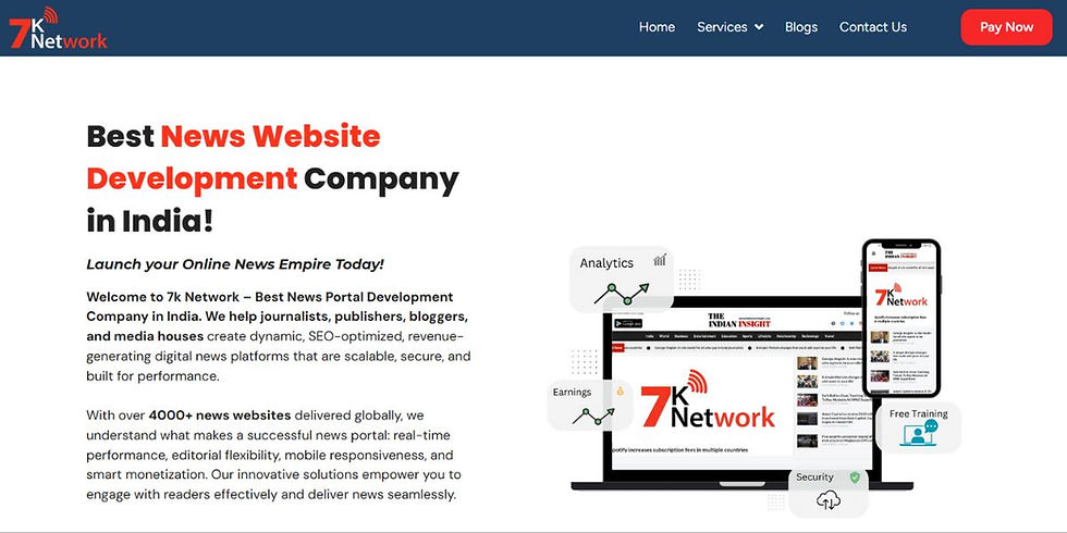 Best News Portal Development Company in India