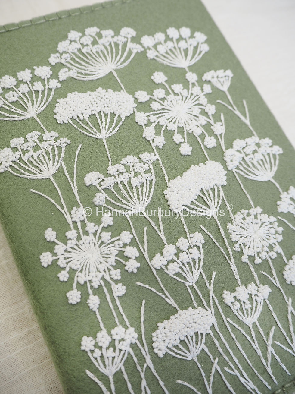 Thumbnail: Flora Notebook Cover Embroidery Kit