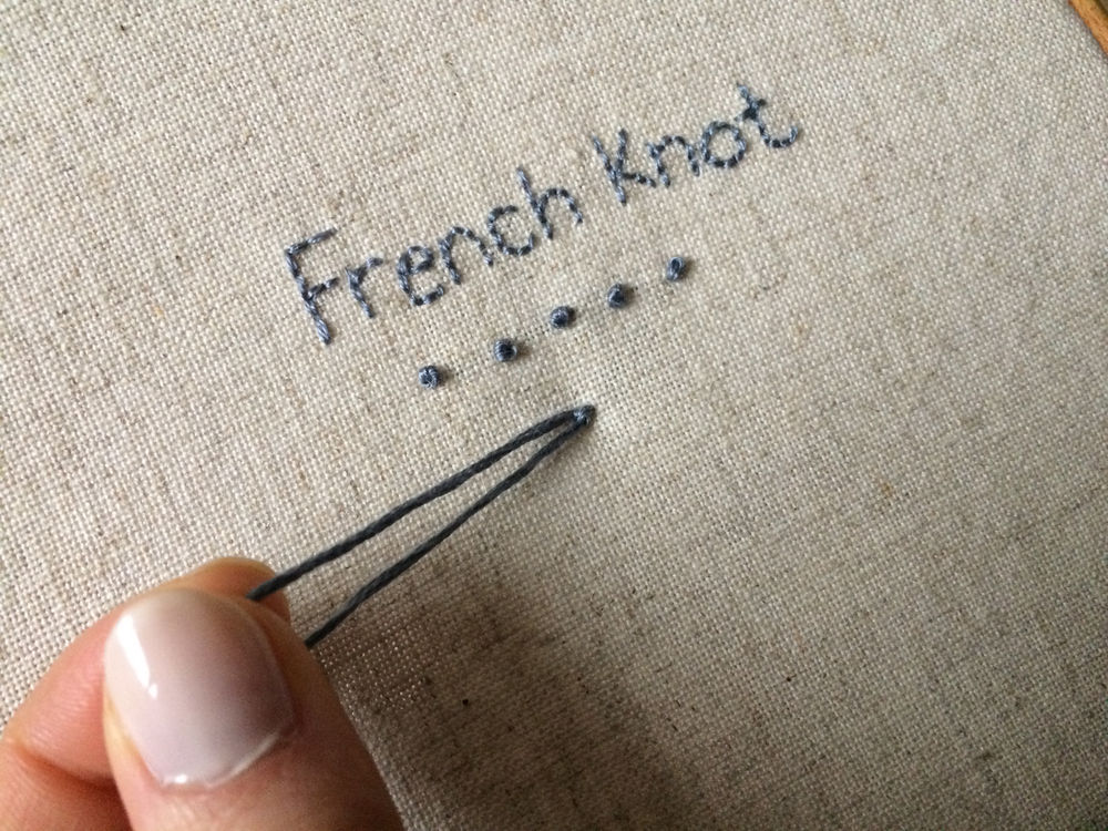 Stitch Book French Knot Tutorial