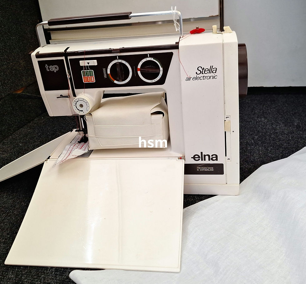 Thumbnail: Ellna Stella Air electronic sewing machine,Zigzag,3 step,stretch stitch.Type 57