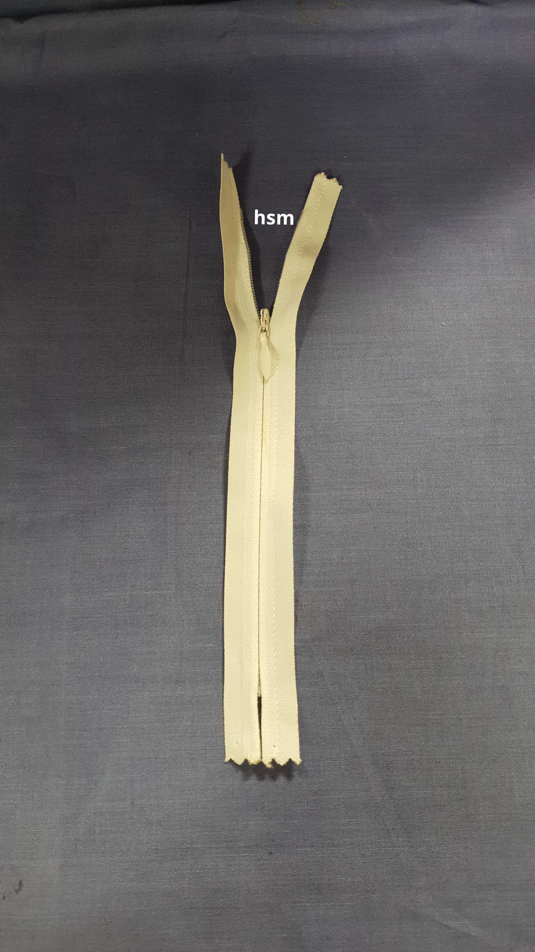 Concealed zip,Invisible zip,18 cm,7 inches