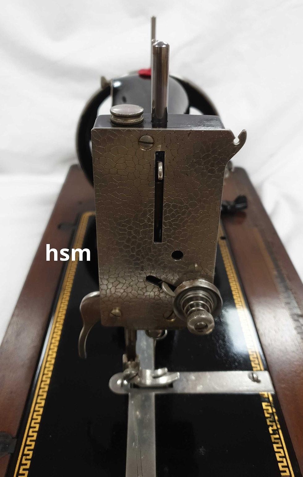 Thumbnail: Harris Hand operated sewing machine,