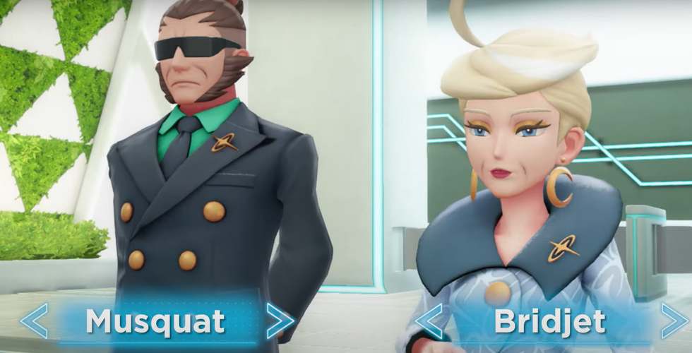 Musquat et Bridjet de pokémon Légendes Z-A