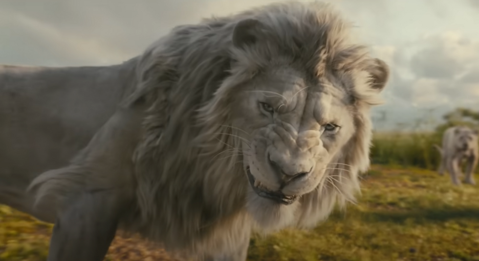 Kiros, un lion blanc, méchant du film Mufasa