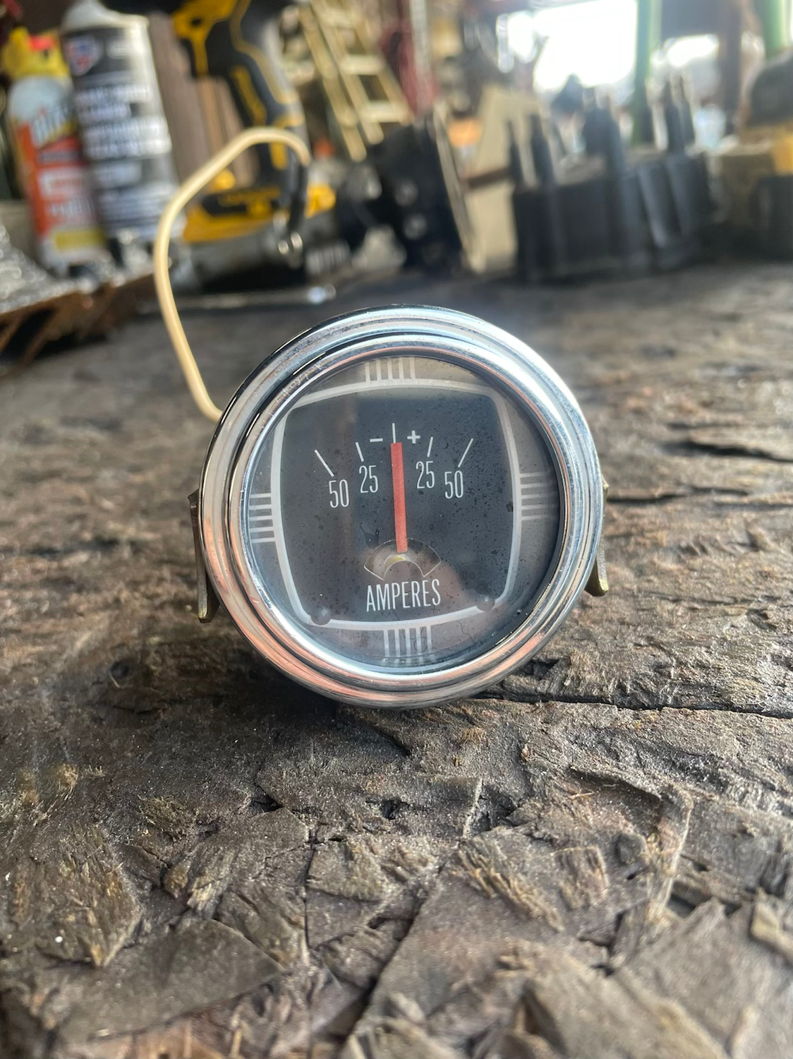 Vintage Stewart Warner Marine Amperes Gauge