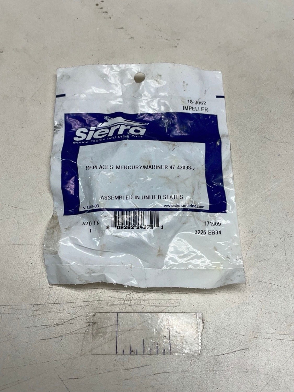 18-3062 Sierra/Mercury/Mariner Impeller