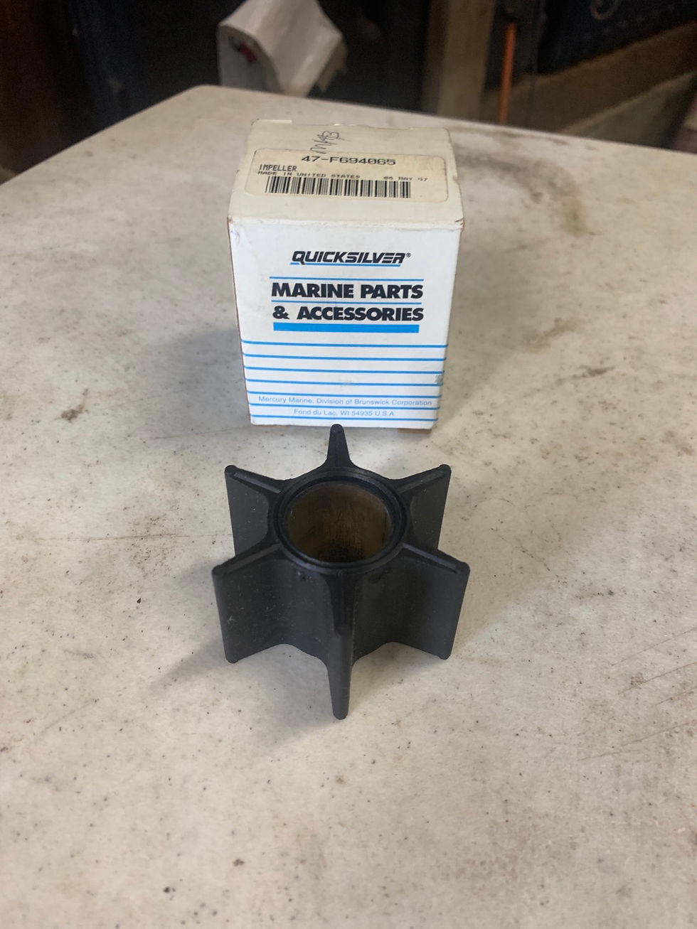 Thumbnail: 47-F694065 Quicksilver/Mercury/Force Water Pump Impeller