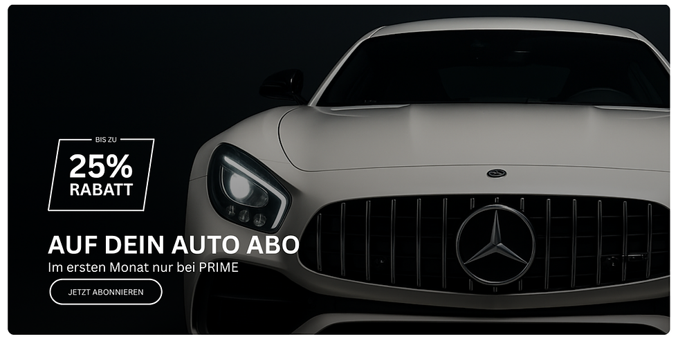 25% Rabatt im ersten Monat beim Prime Auto-Abo.