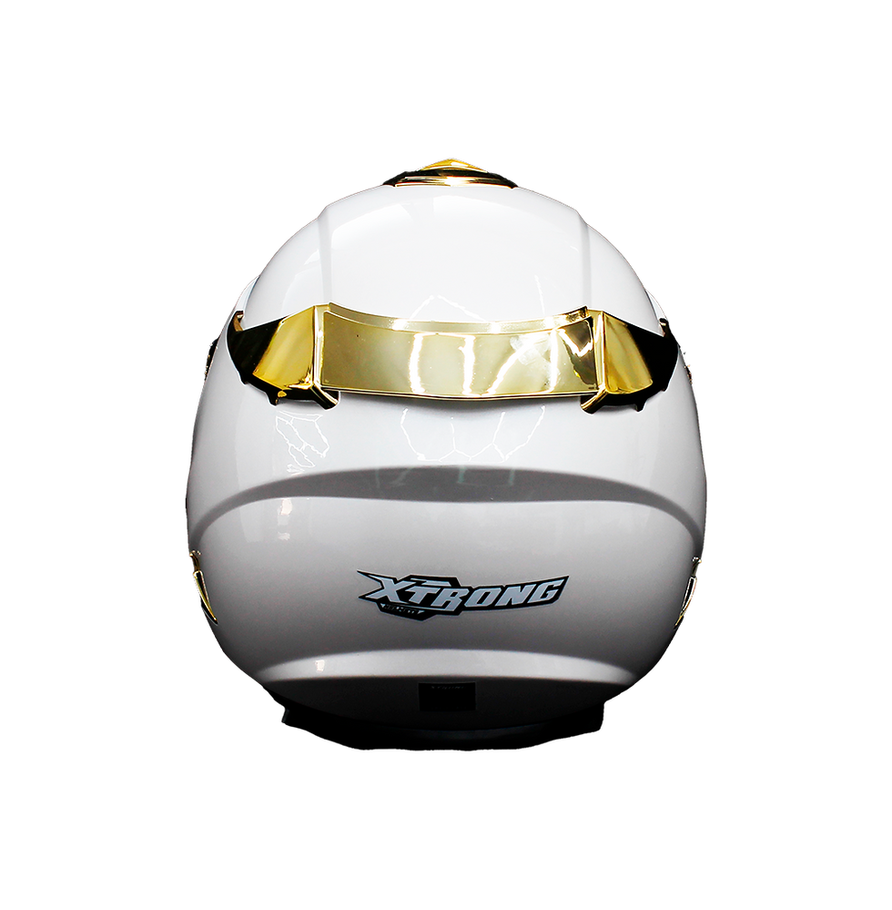 Miniatura: CASCO XTR326 BLANCO DORADO