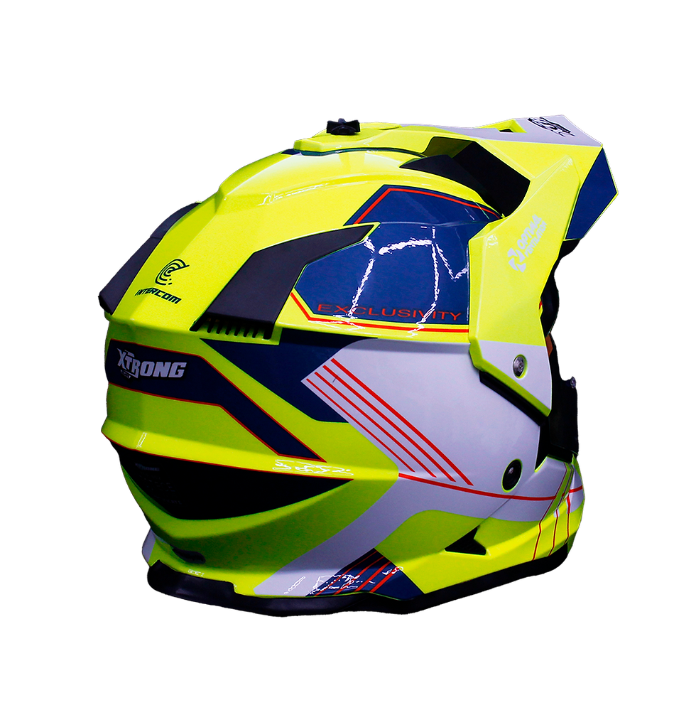 Miniatura: CASCO XTR-902 FALCON NARANJA Y BLANCO