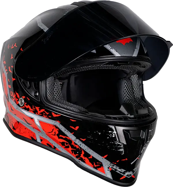 Miniatura: CASCO KROON DC BATMAN ROJO CON ECE 22.05