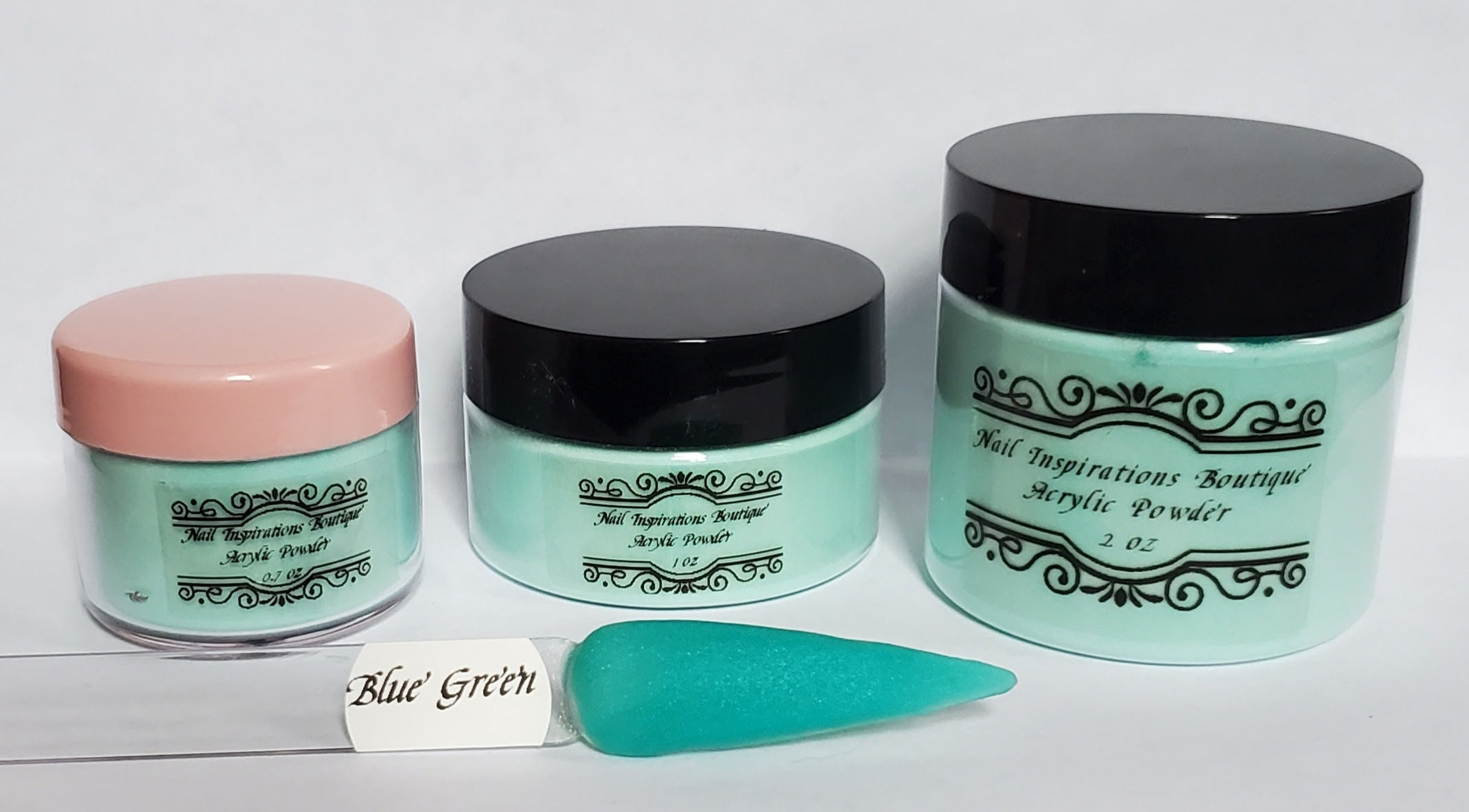 Blue Green Shimmer Acrylic Powder