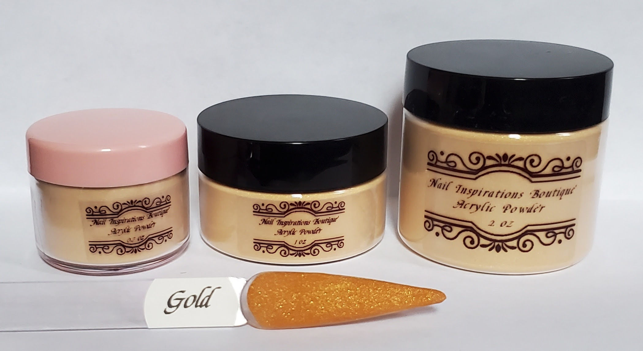 Gold Shimmer Acrylic Powder