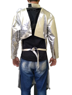 AVENTAL BARBEITO ALUMINIZADO COM GOLA CO