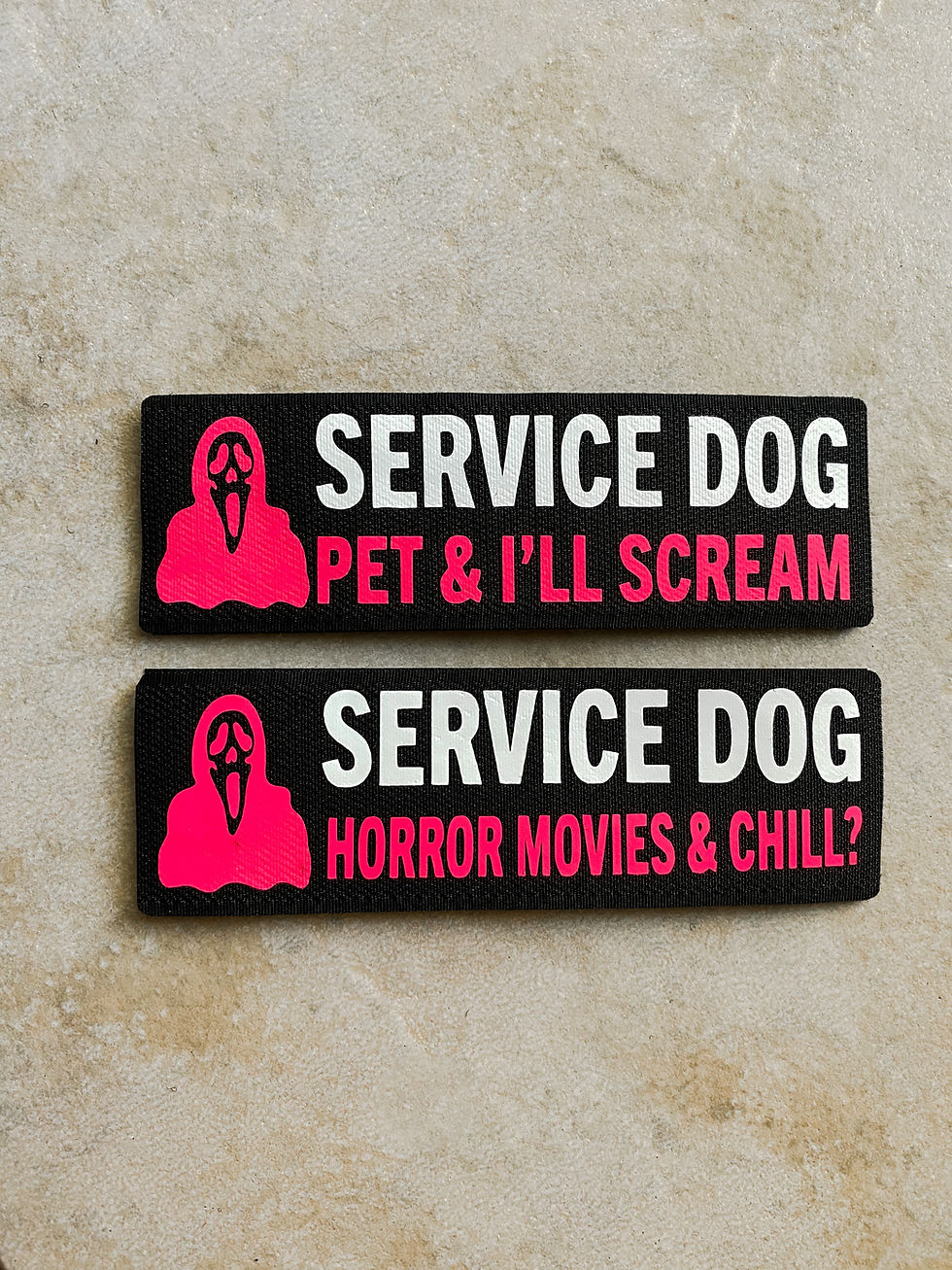 Scream/Ghostface themed Velcro Patch Set