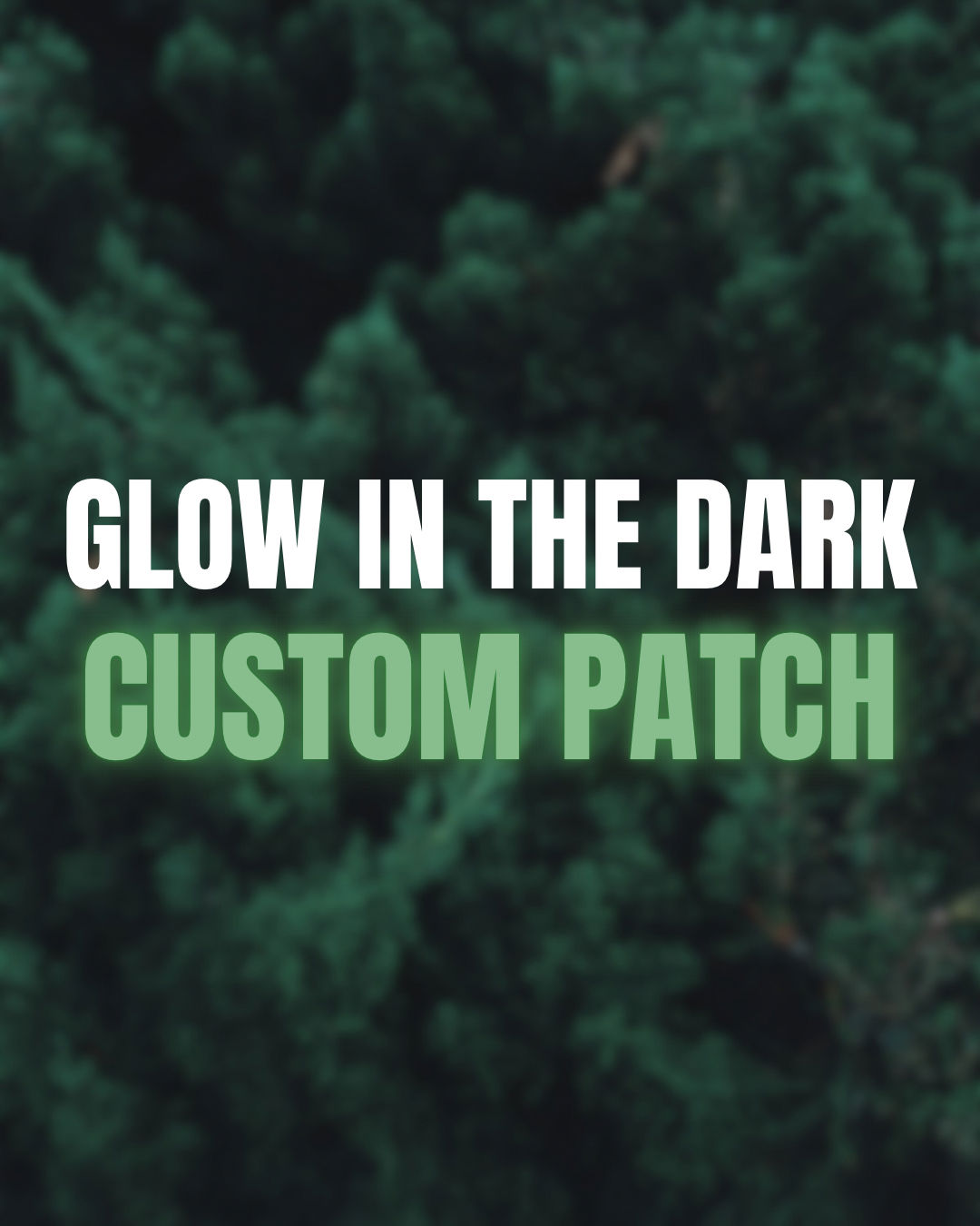 Glow in the Dark Custom Velcro Patch