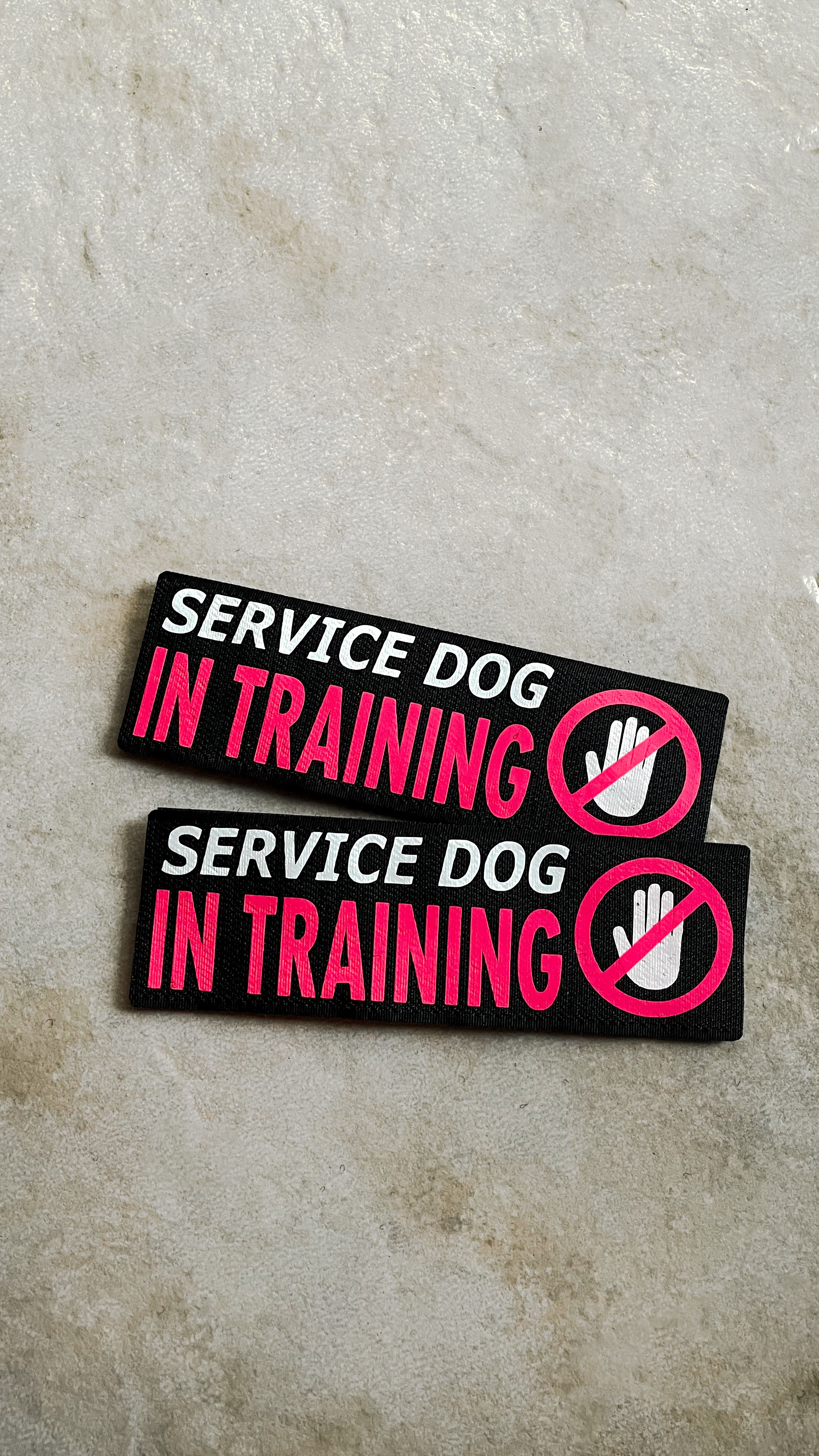 Service Dog in Training Velcro Patch Set