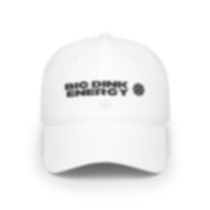 (White) Big Dink Energy Low Profile Baseball Cap