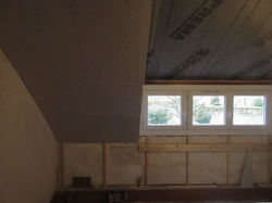 23 Réalisation ossature bois pour radiateur + isolant laine bois