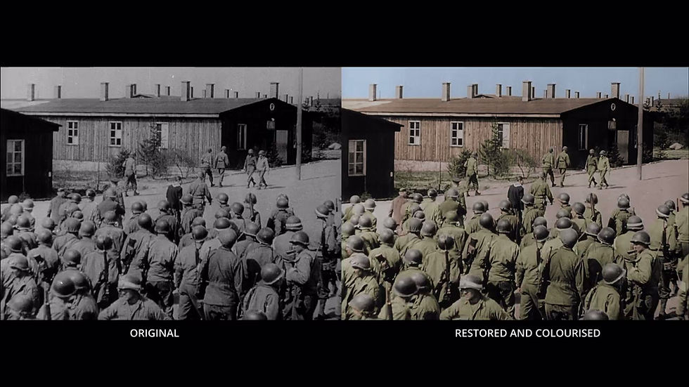 The people at the back — original and restored historical footage