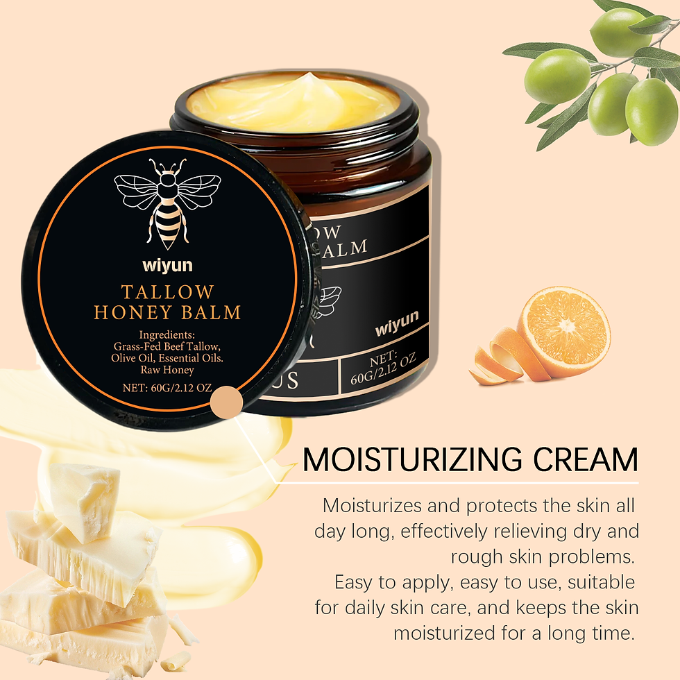 Miniatura: Tallow Honey Cream Glow Hydrating Skin Improve Elasticity Soft Bleaching Improve