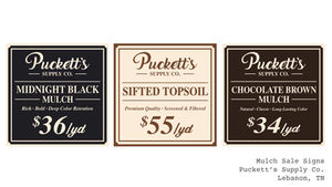 Mulch Signs