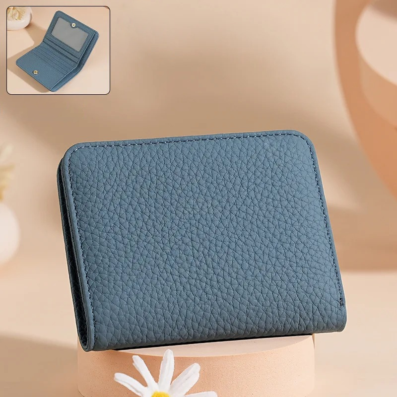 Thumbnail: RFID Genuine Leather Women's Mini Wallet