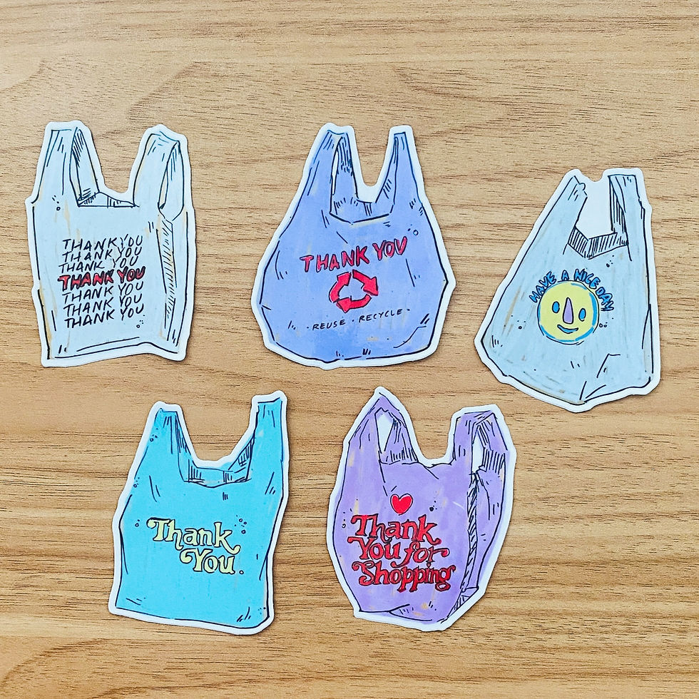 Thumbnail: Grocery Bag Sticker Set