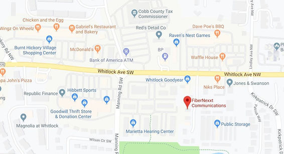 Map location for FiberNexxt Communications