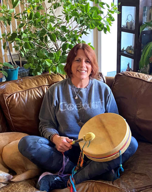 Thunder Valley Drums customer with drum