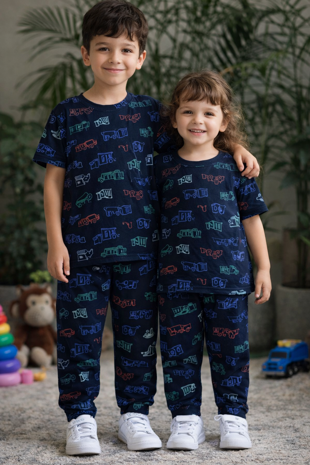 Navy jcp kids co-ord pant sets 