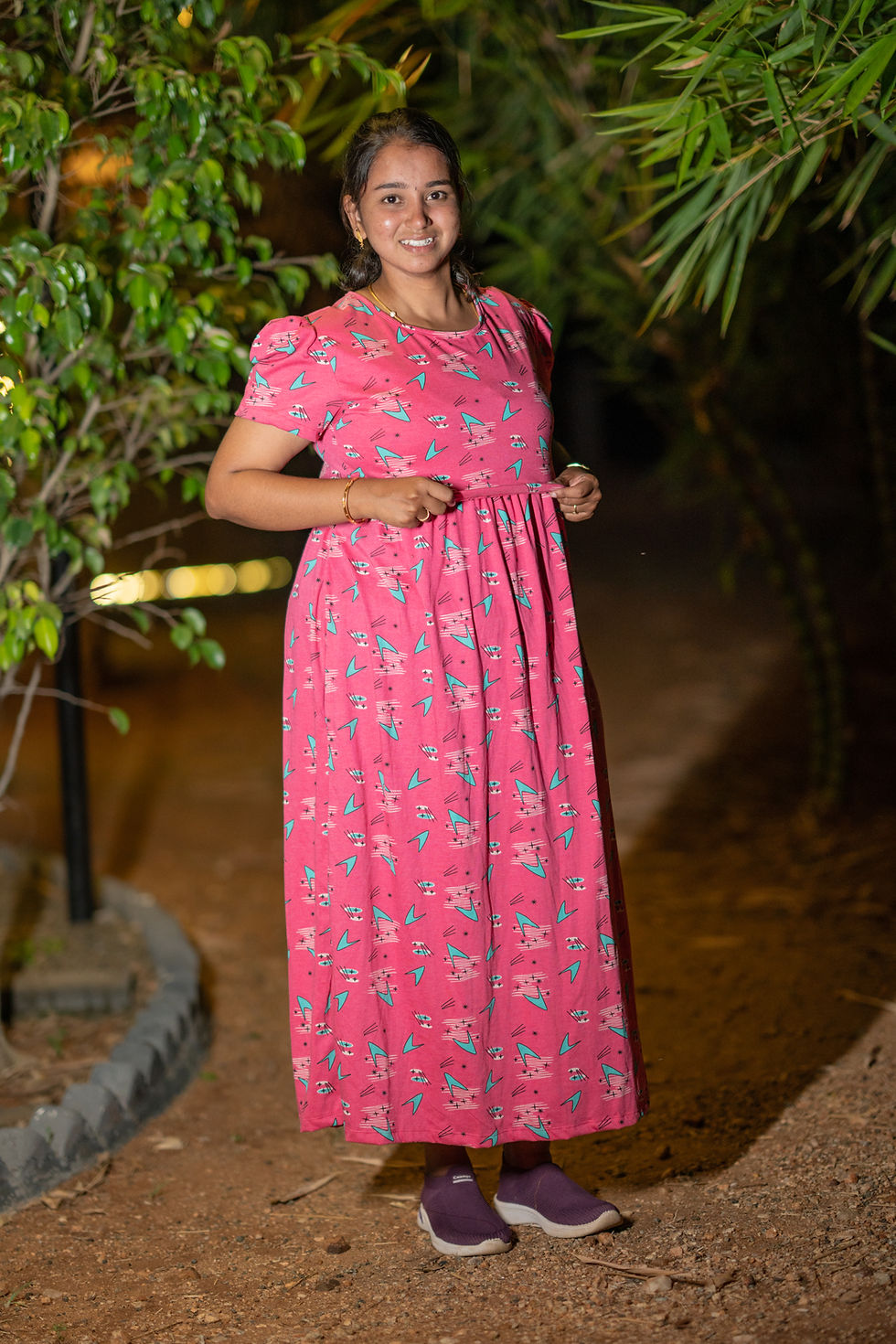 Thumbnail: Pink arrow print feeding lounge wear