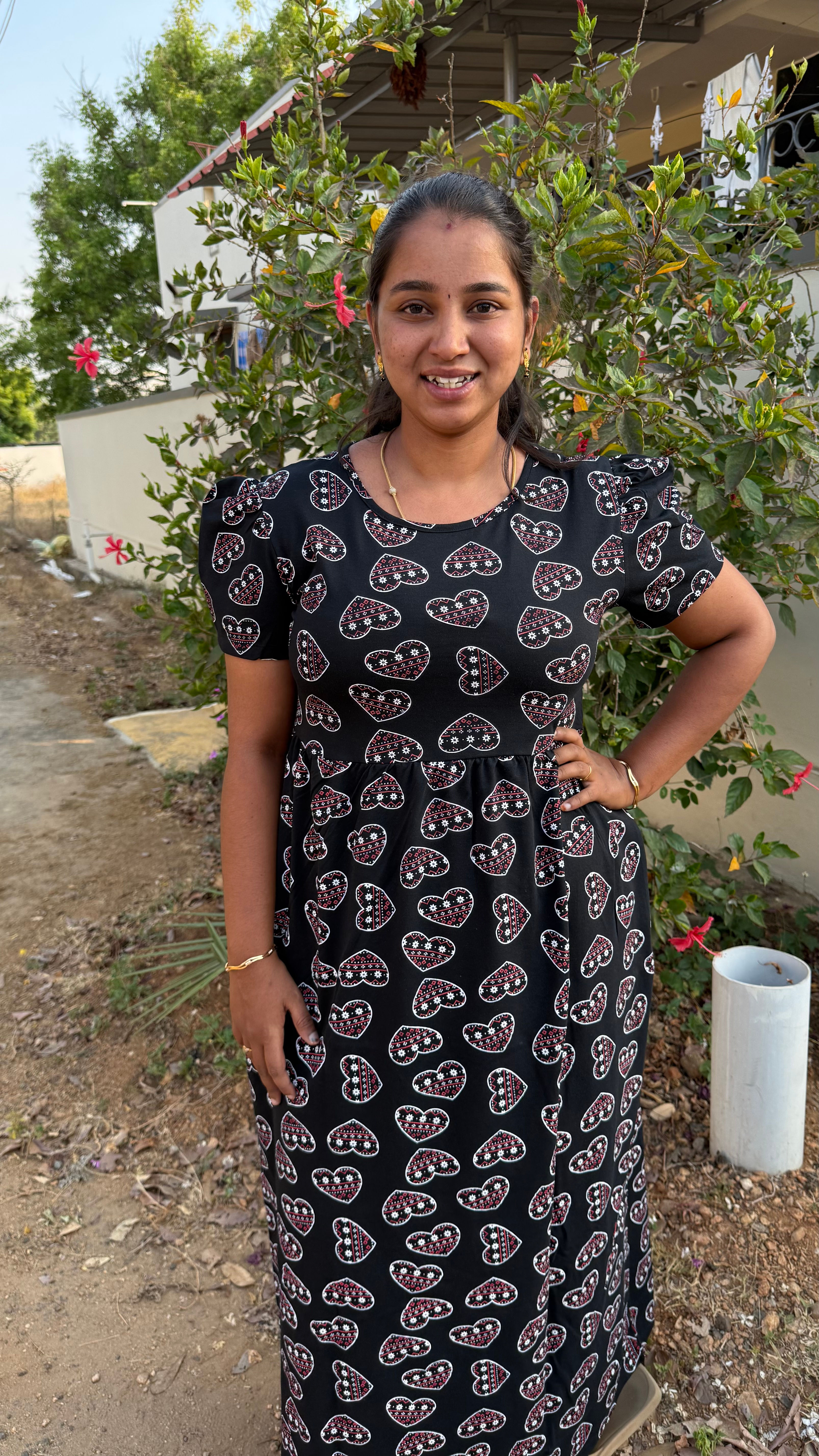 Black heart 🖤 ❤️ maxi new