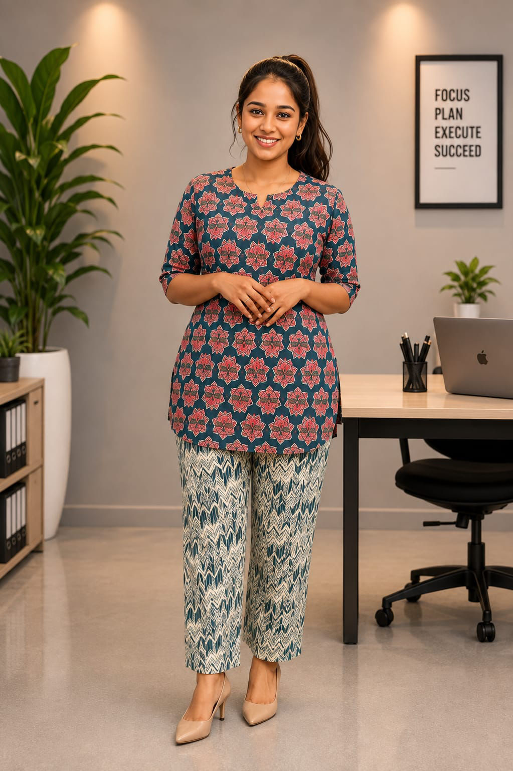 Short top & pant coord - grebluee 
