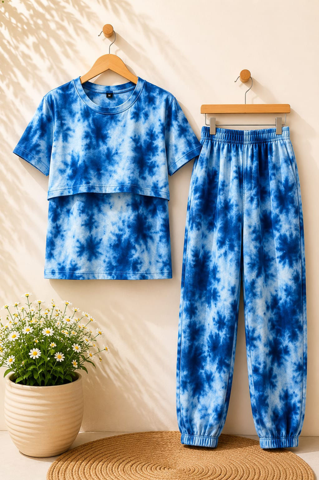 Feeding co-ord —— blue die print