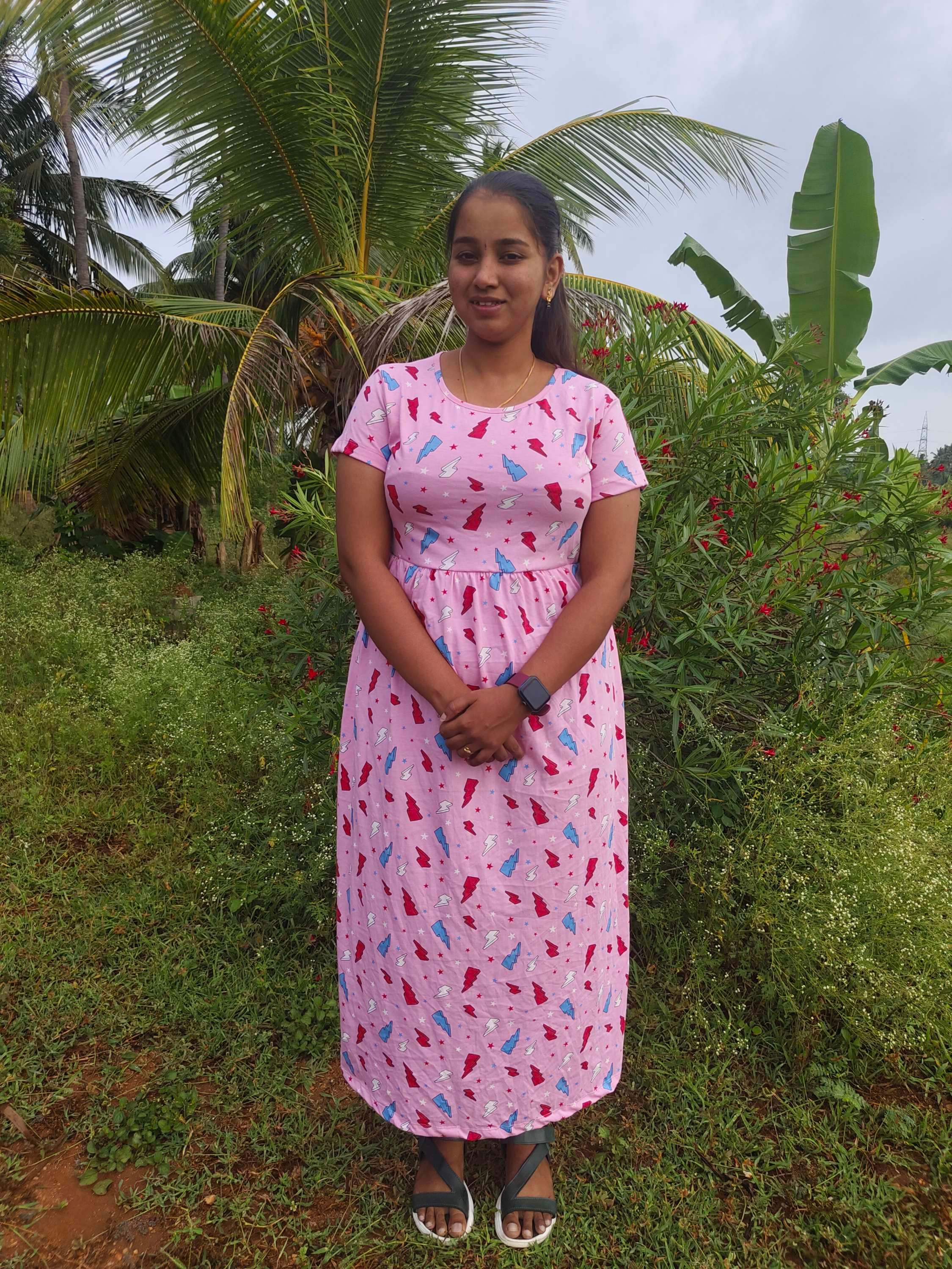 Pink stripe maxi