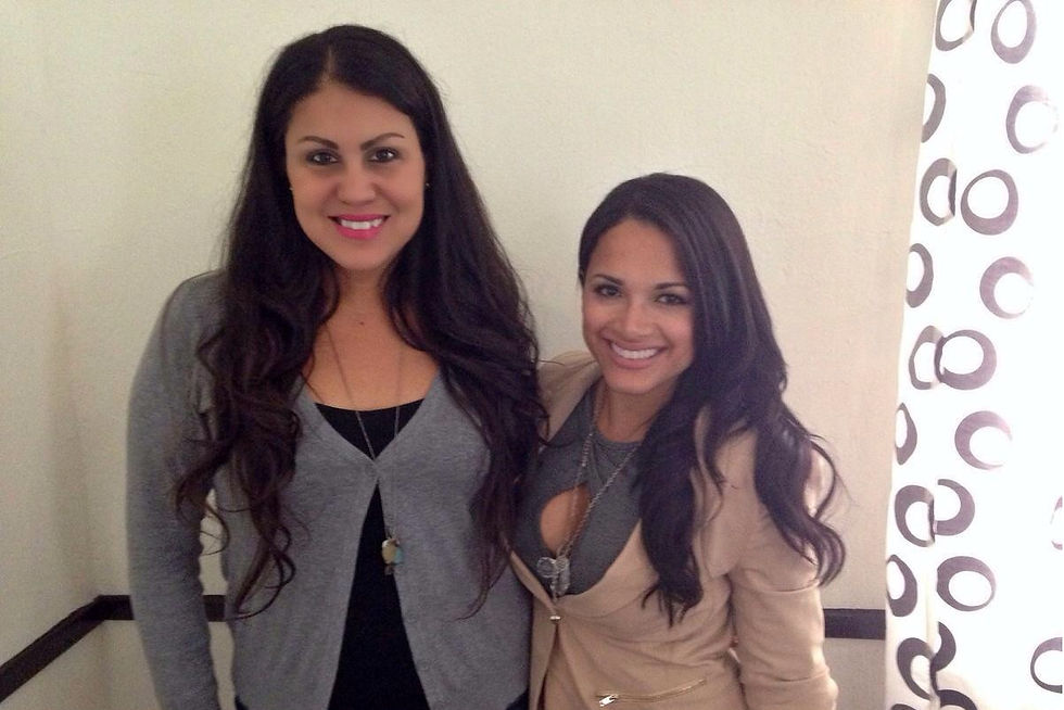Jacky Fontánez y Marla Berdecía, durante la entrevista para marlaberdeciablog