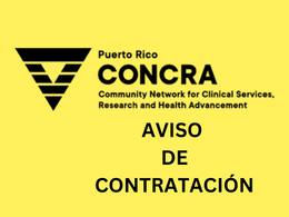 ¡ÚNETE AL EQUIPO DE PR CONCRA! – CONTRATACIÓN DE PROMOTOR(A) DE SALUD