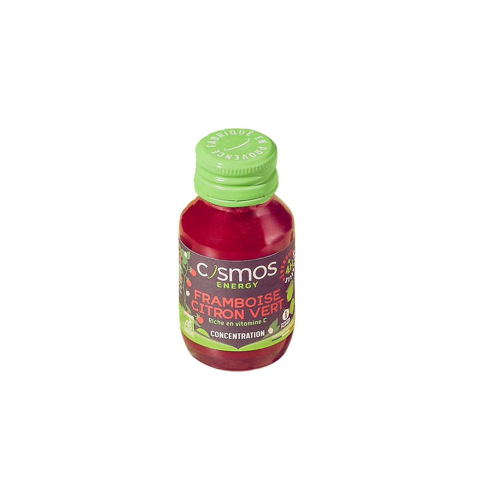 Cosmos Energy Raspberry Lime shot bottle