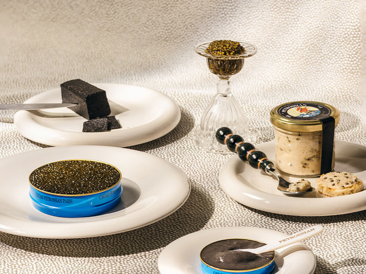 Curated gourmet groceries for business aviation from top brands like Petrossian, Alain Milliat, Fauchon and Estoublon, offering luxury food products, fine delicacies at Jet Must.