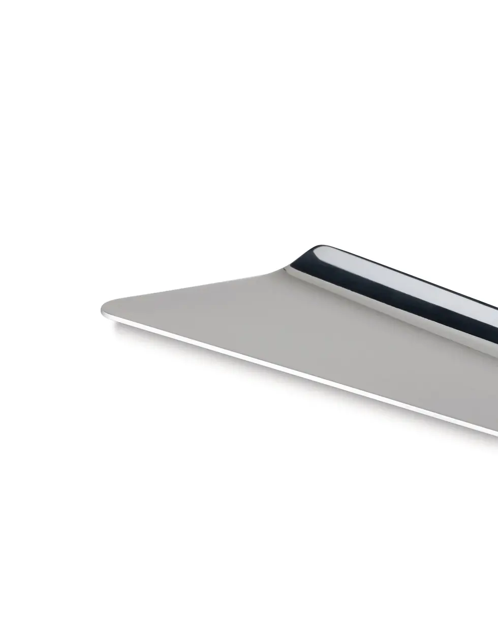Alessi Sleek silver metal coaster holder